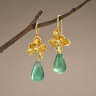 Phalaenopsis Flower Water Drop Earrings