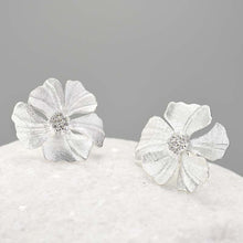 Golden Peony Stud Earrings
