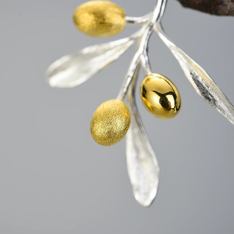 Golden Olives Earrings