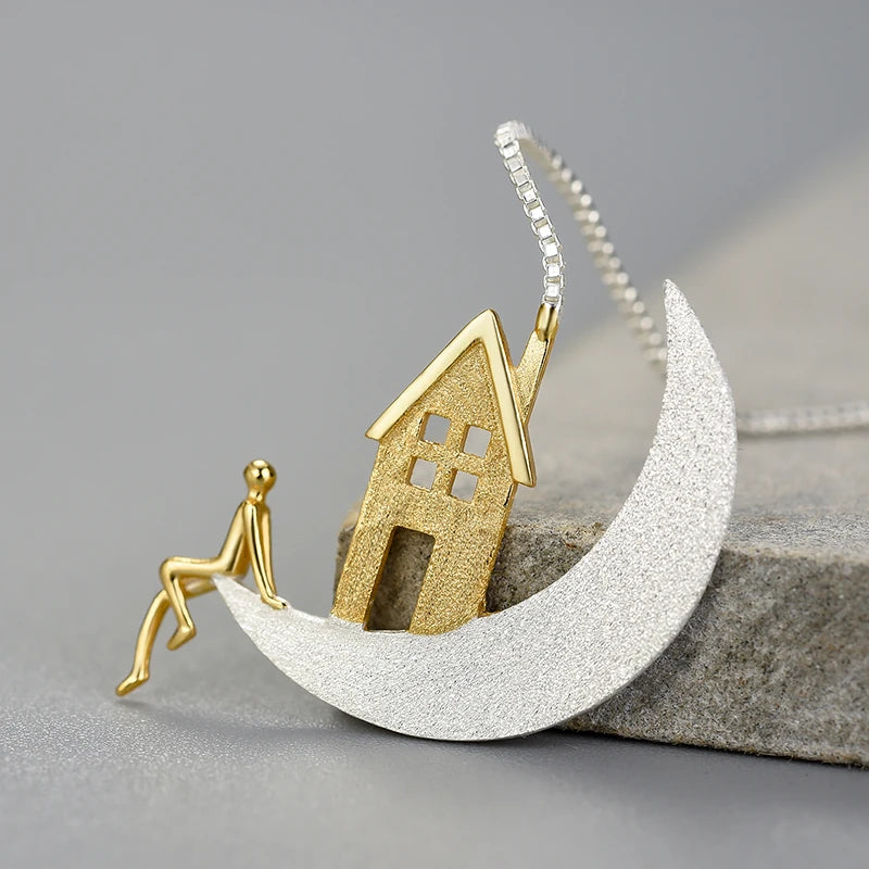 A Home on the Moon Earrings