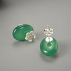 Forget Me Not Agate Stud Earrings