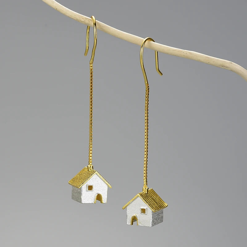 A Home At The Countryside Dangle Earrings