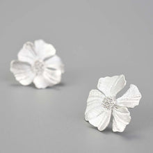 Golden Peony Stud Earrings
