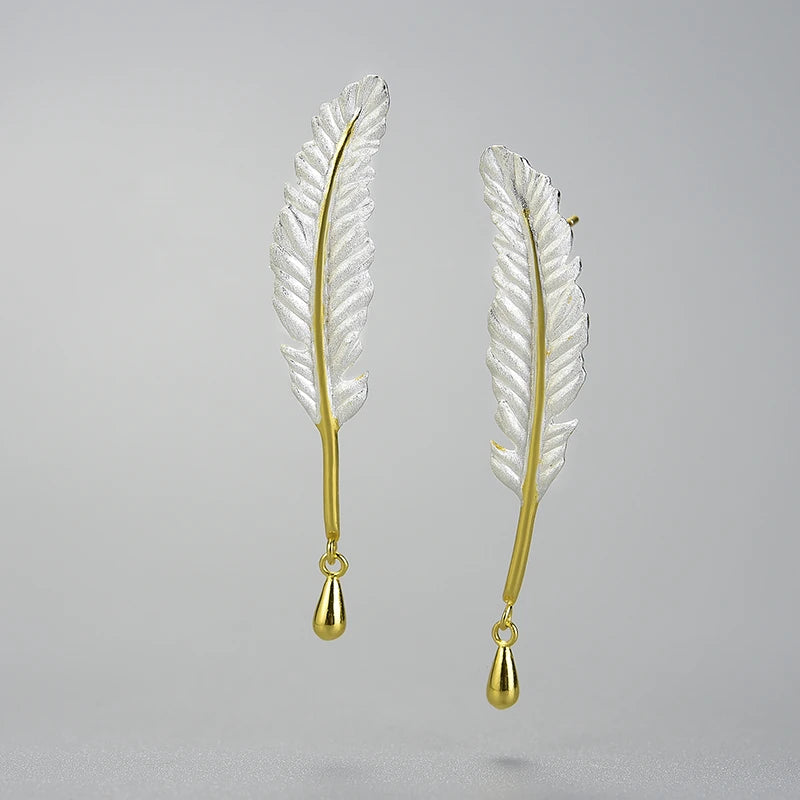 Lucky Goose Feather Earrings