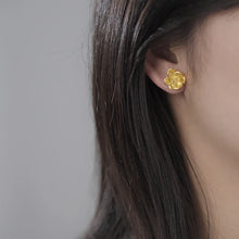Camellia Flower Stud Earrings