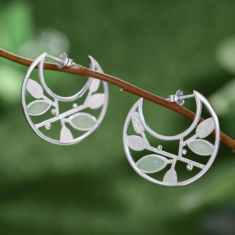 Autumn Breeze Hoop Earrings
