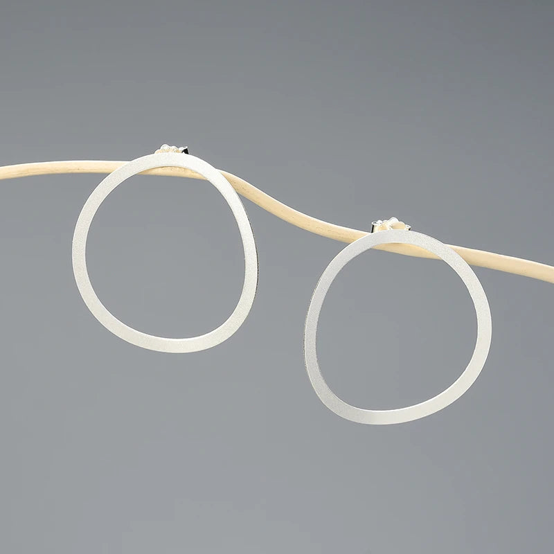 Minimalist Irregular Hoop Earrings