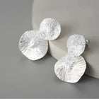 Double Lotus Leaves Drop Earrings