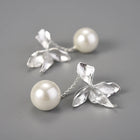 Golden Orchid Dew Drops Earrings