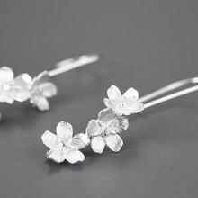 Forget Me Not Blossom Dangle Earrings