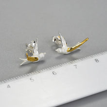 Small Flying Swallow Stud Earrings