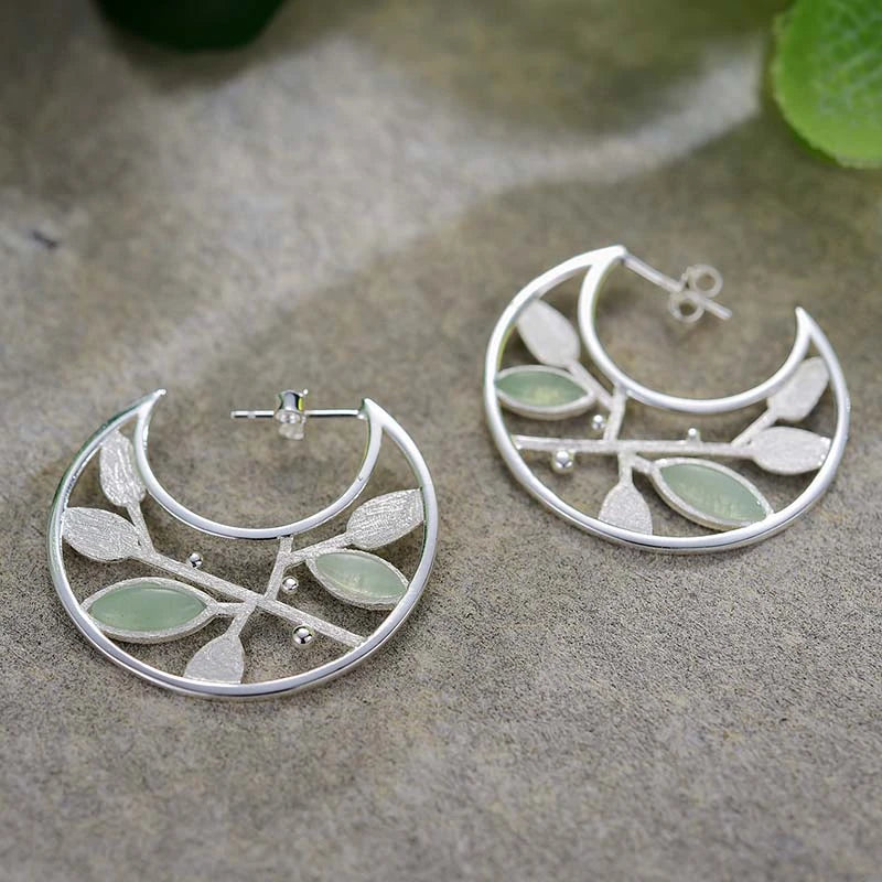 Autumn Breeze Hoop Earrings