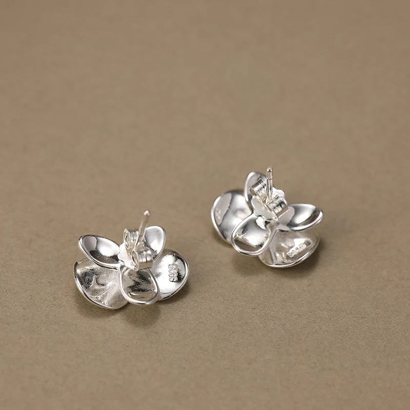 Delicate Phalaenopsis Flower Stud Earrings
