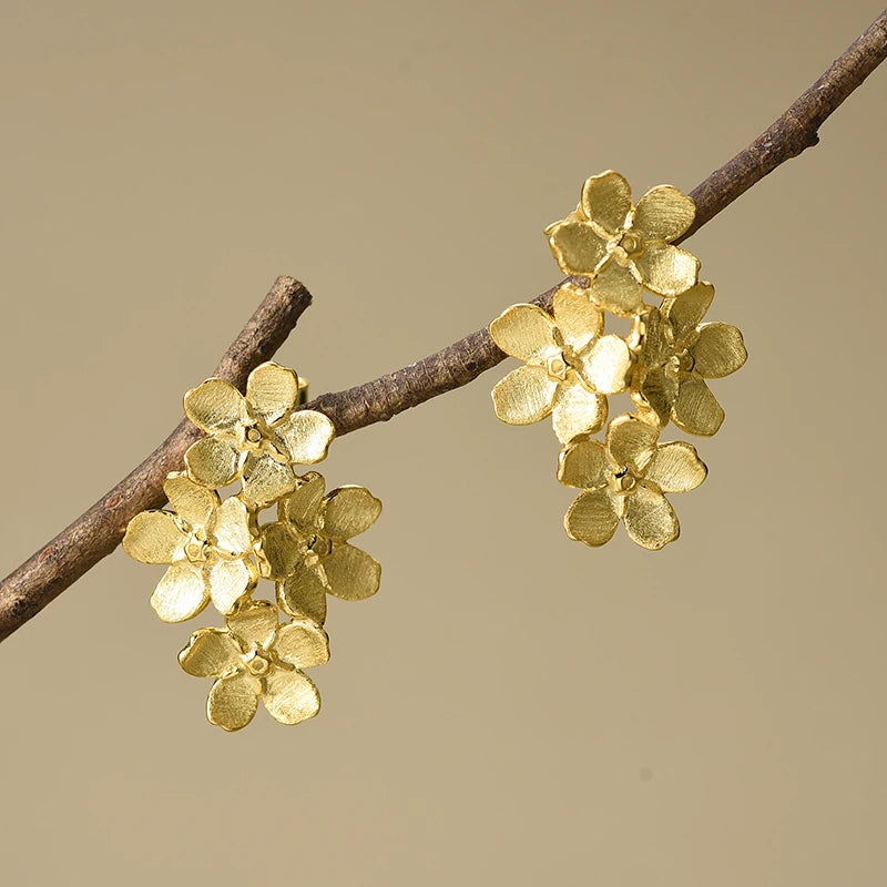 Forget Me Not Blossom Stud Earrings