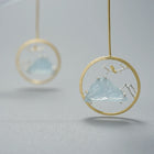 Bluebird of Icy Mountains Earrings