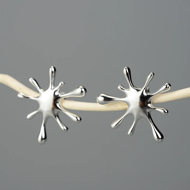A Splash of Gold Stud Earrings