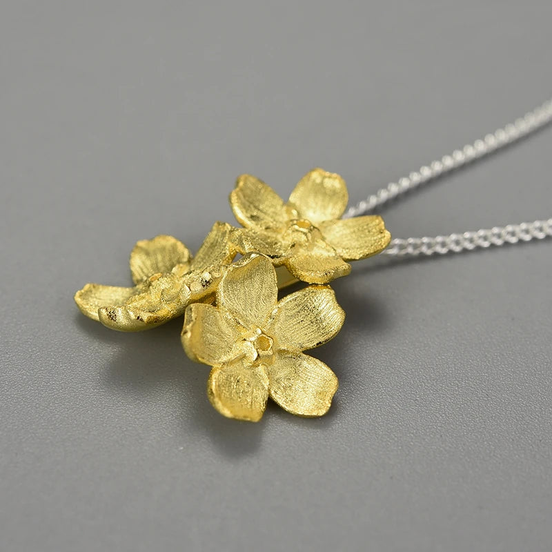 Forget Me Not Bouquet Necklace
