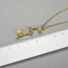 Plum Buds On A Branch Necklace