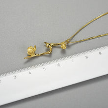 Plum Buds On A Branch Necklace