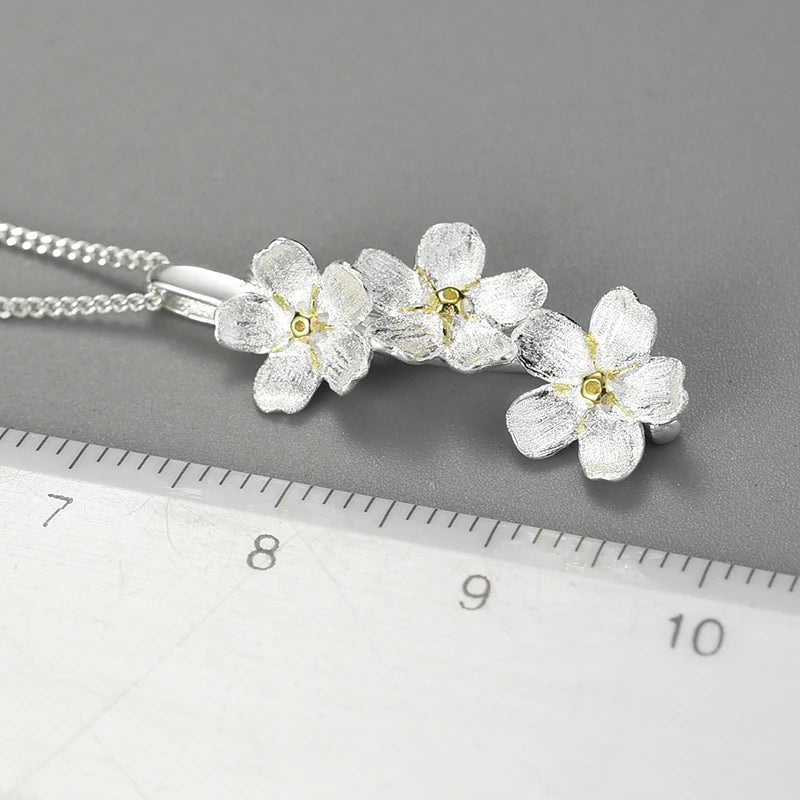 Forget Me Not Cascading Necklace