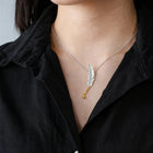 Lucky Goose Feather Necklace