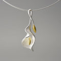Calla Lily Flower Necklace