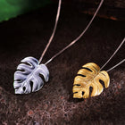 Monstera Leaf Necklace
