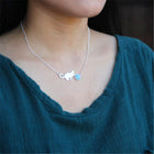 Playful Purrling Natural Gemstone Necklace