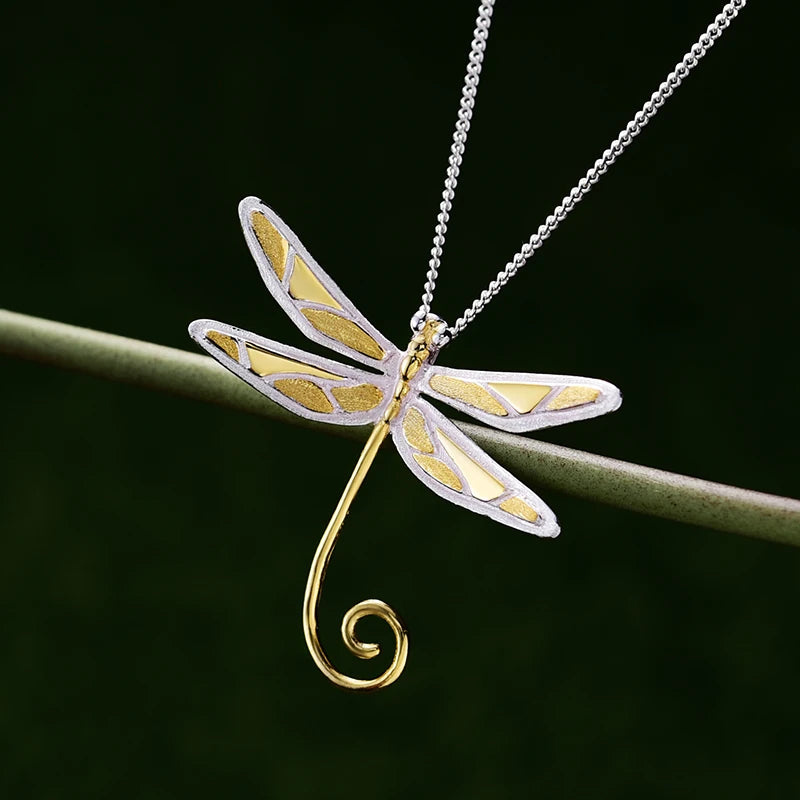 Mosaic Dragonfly Necklace
