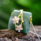 Jade Plum Blossom Necklace