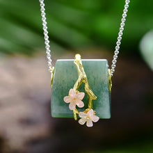 Jade Plum Blossom Necklace