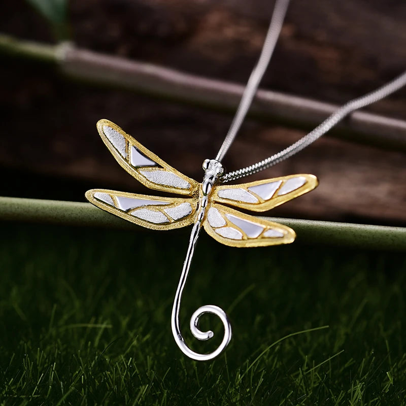 Mosaic Dragonfly Necklace