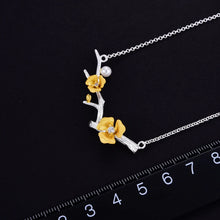 Golden Plum Bloom Necklace