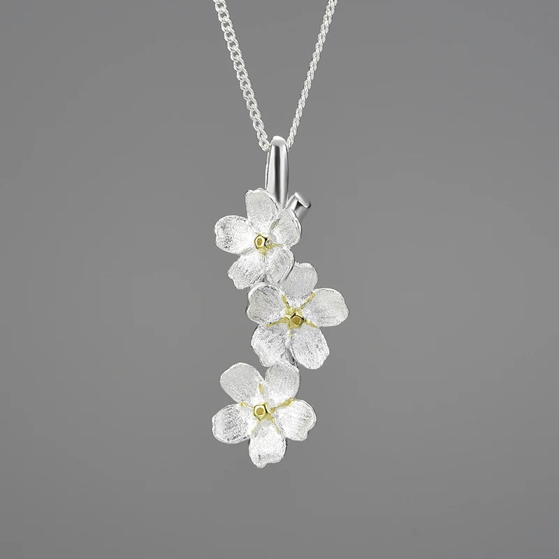 Forget Me Not Cascading Necklace