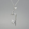 Plum Buds On A Branch Necklace