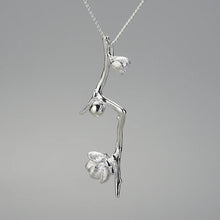 Plum Buds On A Branch Necklace