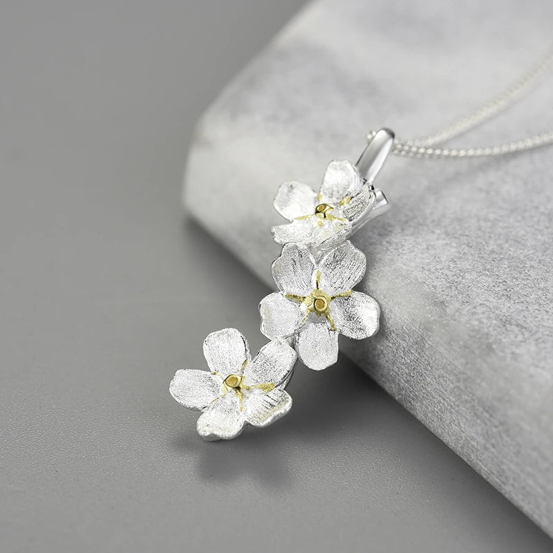 Forget Me Not Cascading Necklace