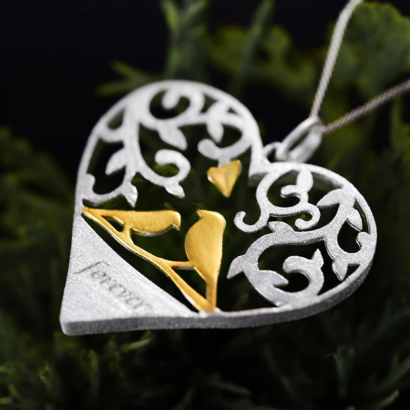 Birds in Love Necklace