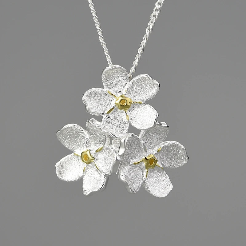 Forget Me Not Bouquet Necklace