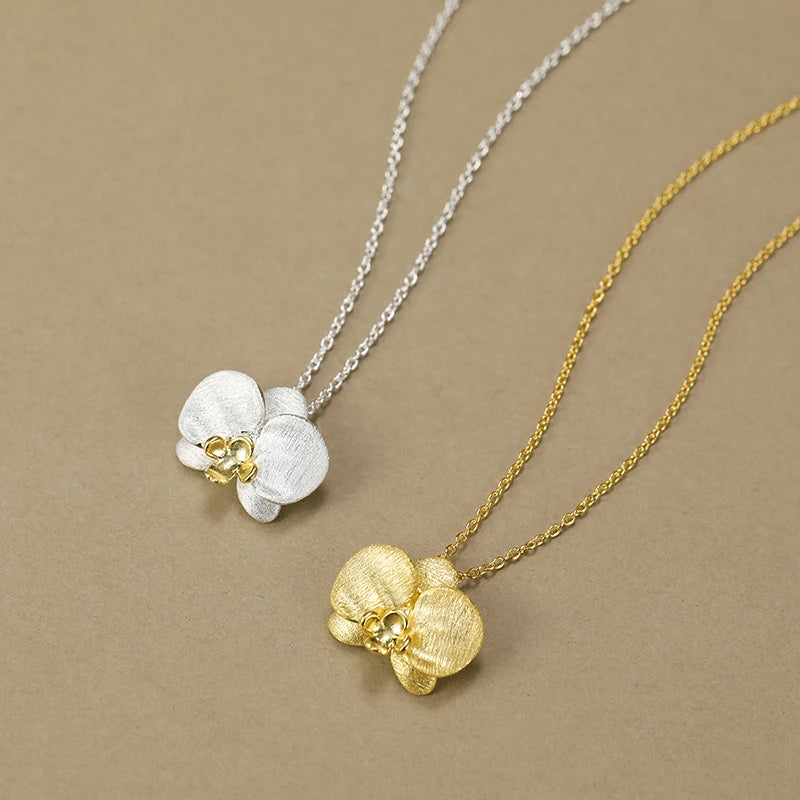 Delicate Phalaenopsis Flower Necklace