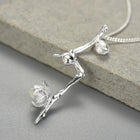 Plum Buds On A Branch Necklace