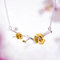 Golden Plum Bloom Necklace