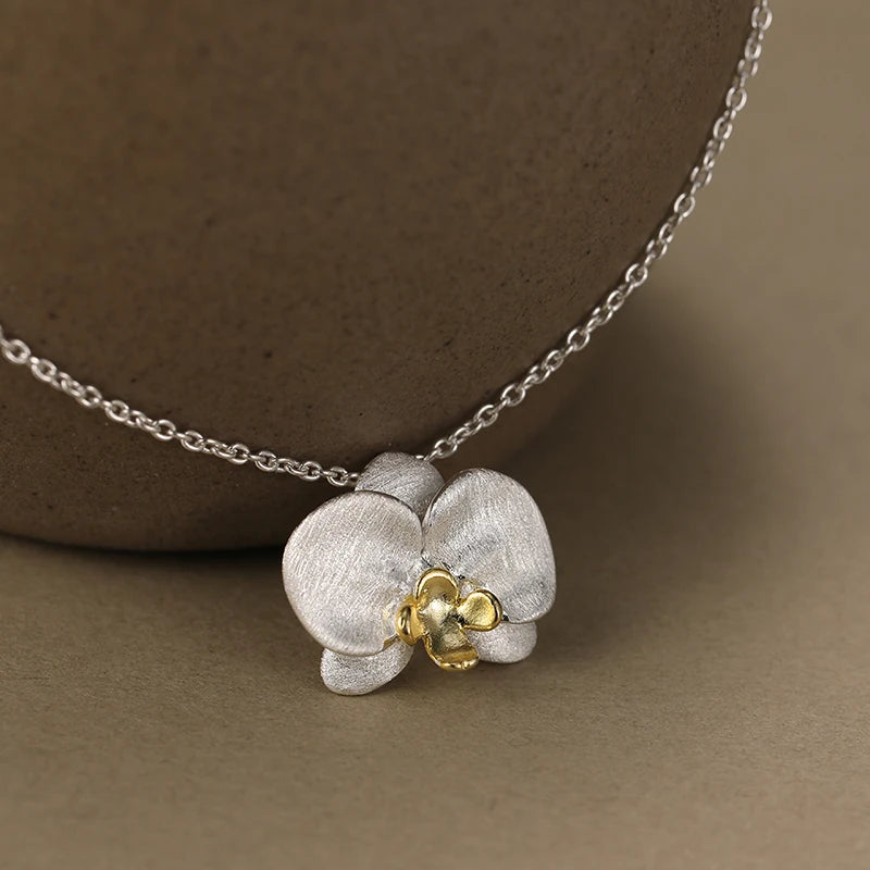 Delicate Phalaenopsis Flower Necklace