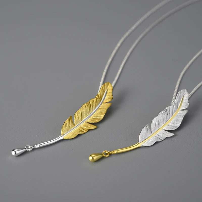 Lucky Goose Feather Necklace
