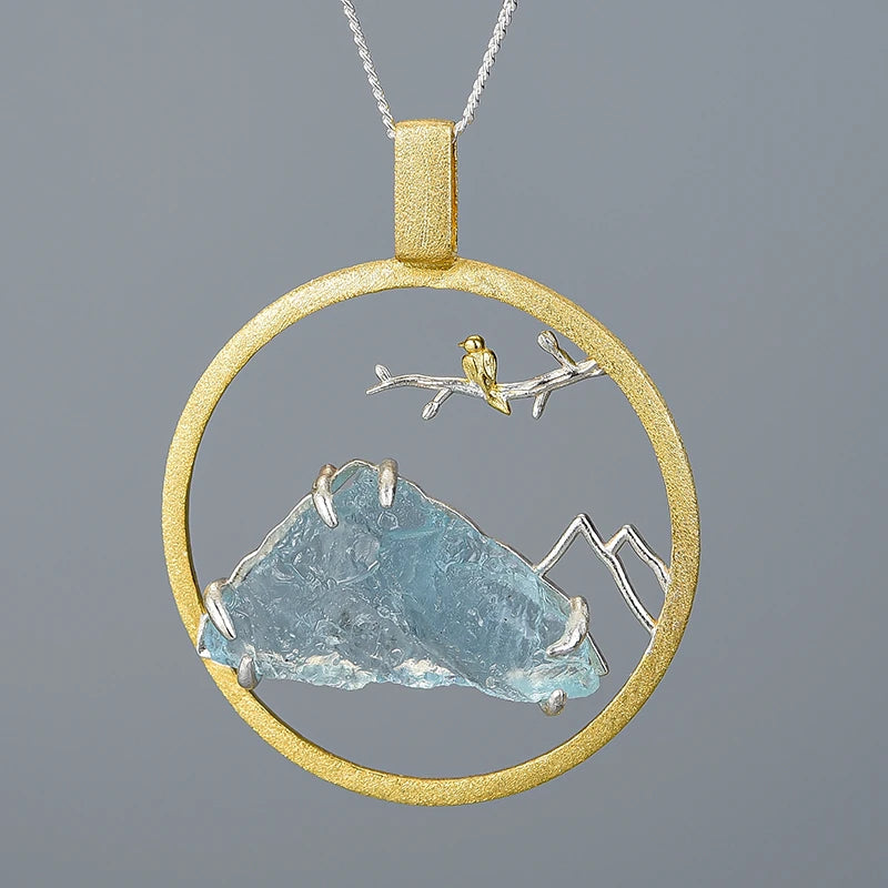 Bluebird of Icy Mountains Necklace