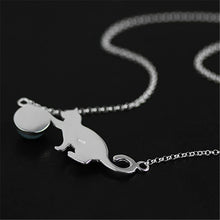 Playful Purrling Natural Gemstone Necklace