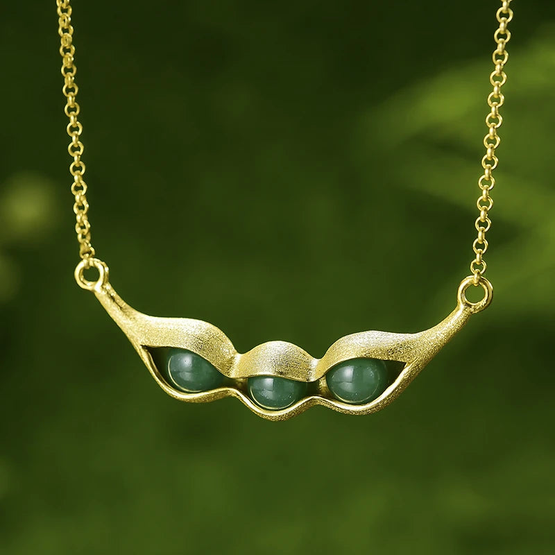 Peapod Aventurine Necklace