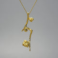 Plum Buds On A Branch Necklace