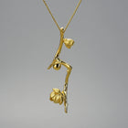Plum Buds On A Branch Necklace