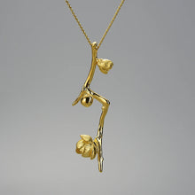 Plum Buds On A Branch Necklace